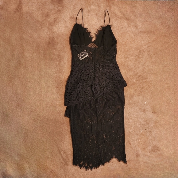 Hera Black Lace Bodycon Dress - Picture 6 of 8